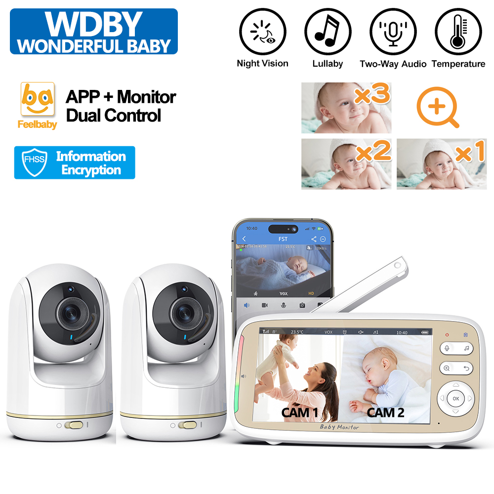 Audio Music Video - VB803 PRO Baby Monitor with 2pcs