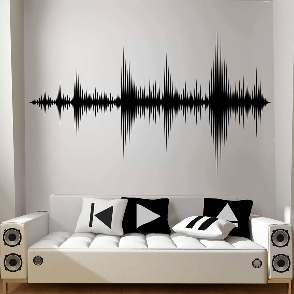 Audio Music Remove - Âm Thanh Sóng Decal Dán Tường