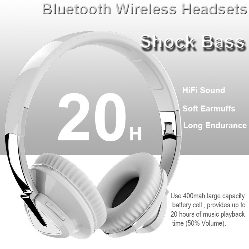 Audio Music Technology - Bluetooth Headphone Wireless Earphone Noise Cancel