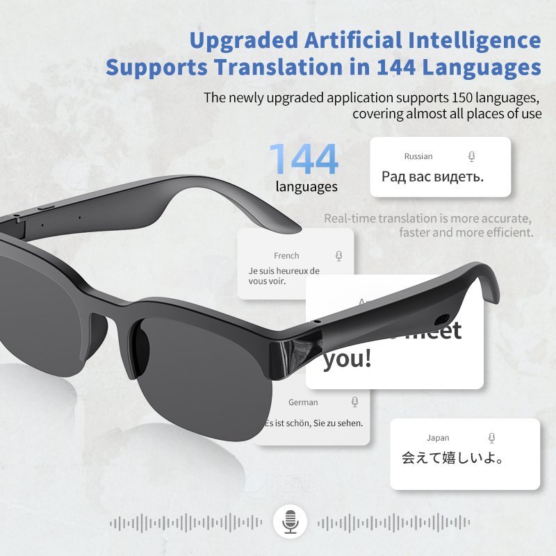 Audio With Music Ai - Smart AI Audio Glasses, Wireless Bluetooth