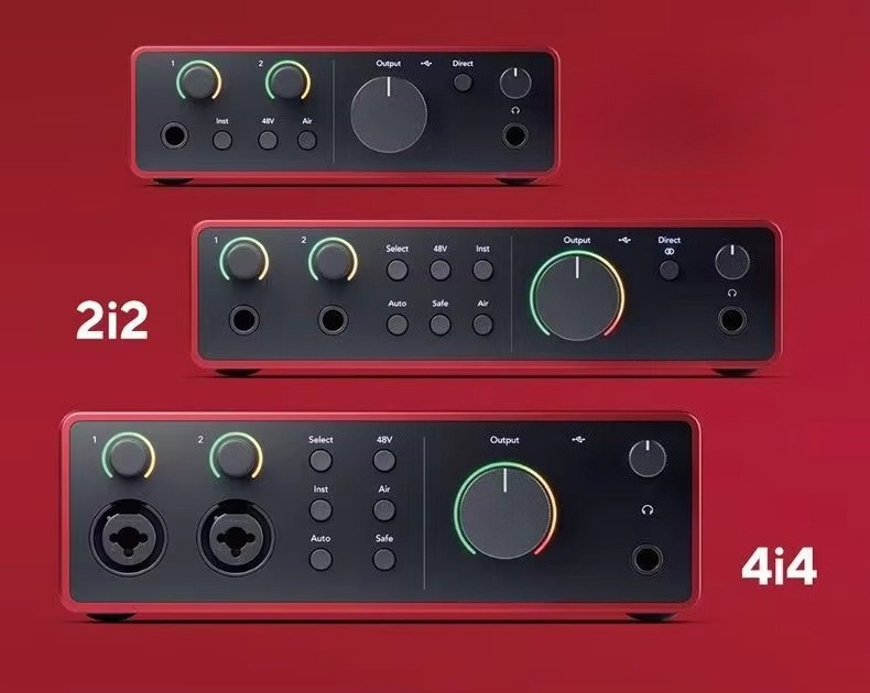 Audio Music Sound - Forster Scarlet for 2i2 Quad Generation