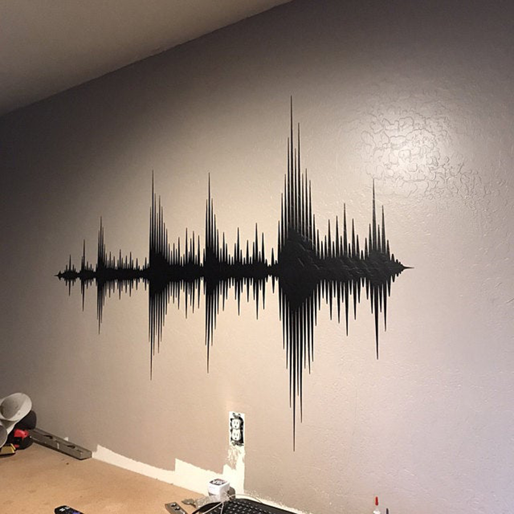 Âm Thanh Sóng Decal Dán Tường  - đánh giá và giá Audio Music Remove