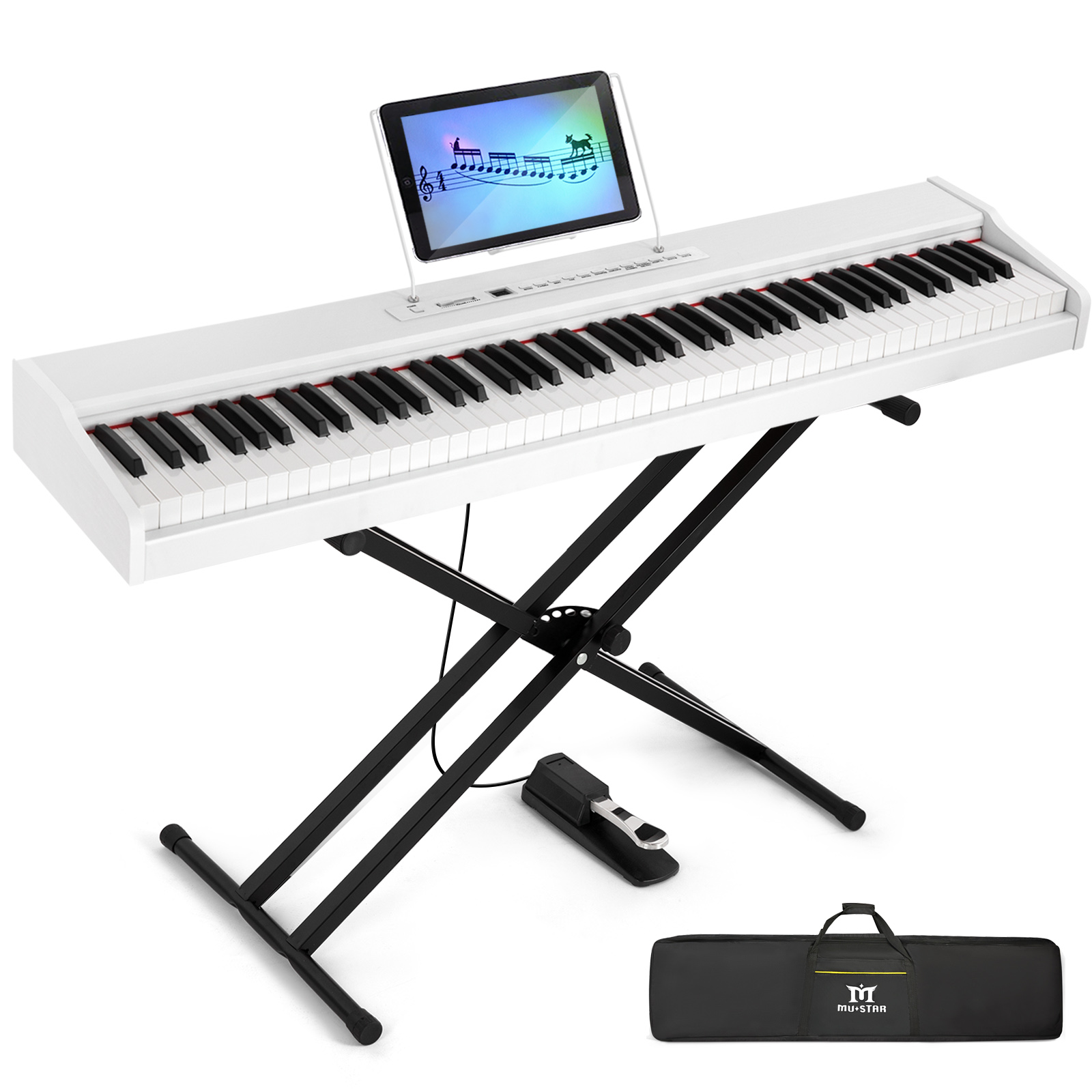 MUSTAR 88 Key Piano Keyboard S - đánh giá và giá Piano Sustain Pedal