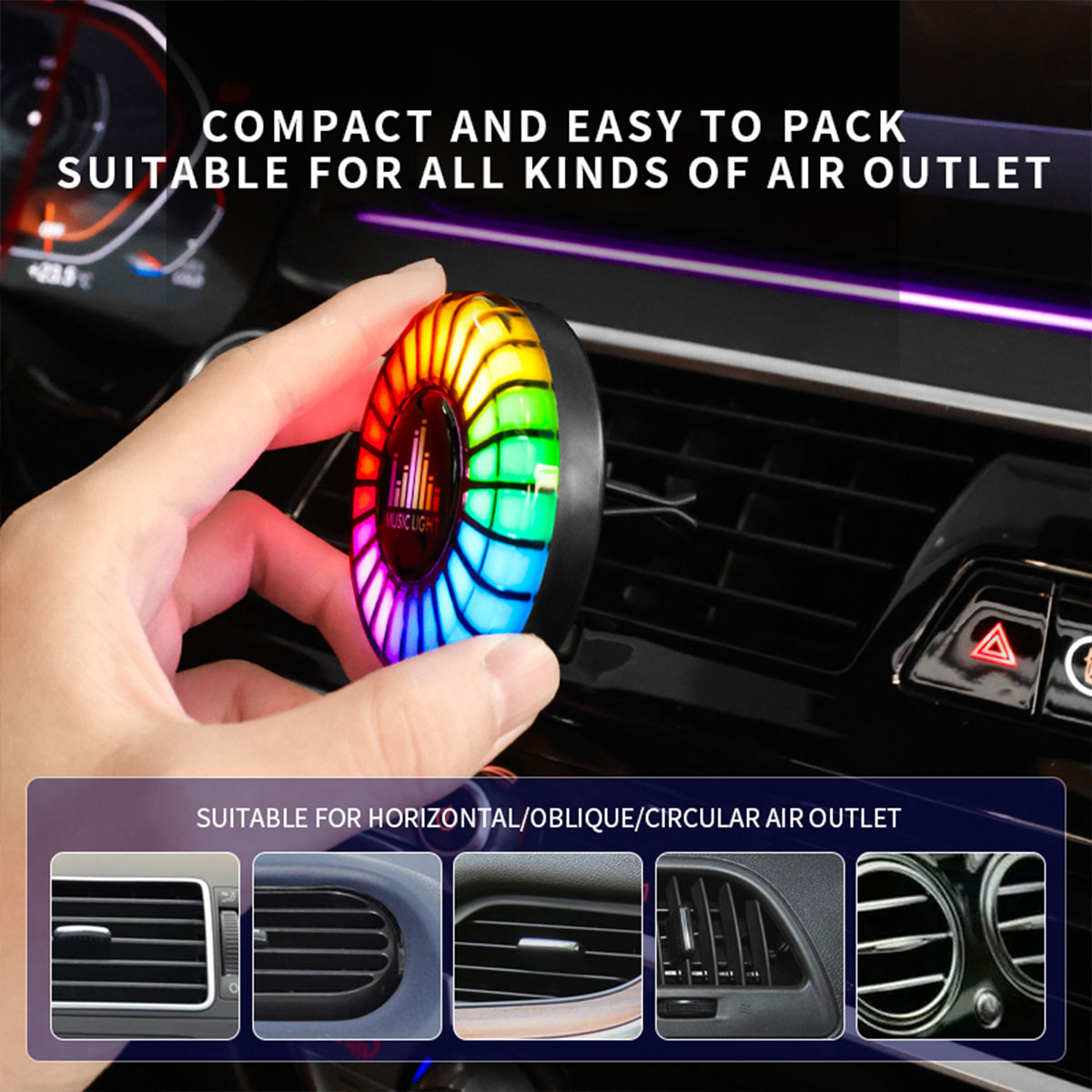 Car Music Rhythm Lamp Car Air  - đánh giá và giá Audio Music App