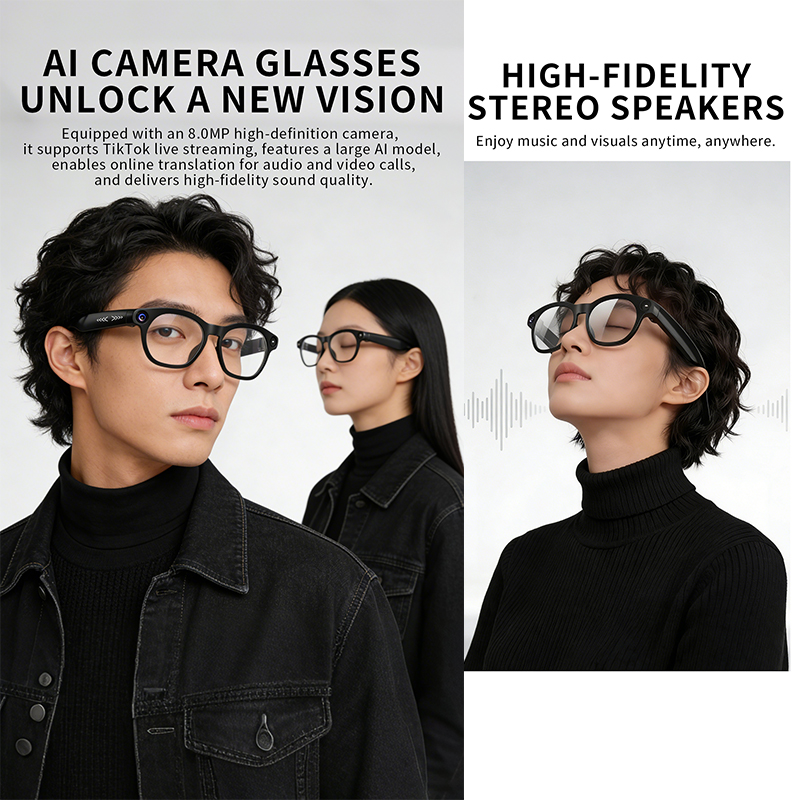 New Fashionable Smart Glasses  - đánh giá và giá Audio With Music Ai