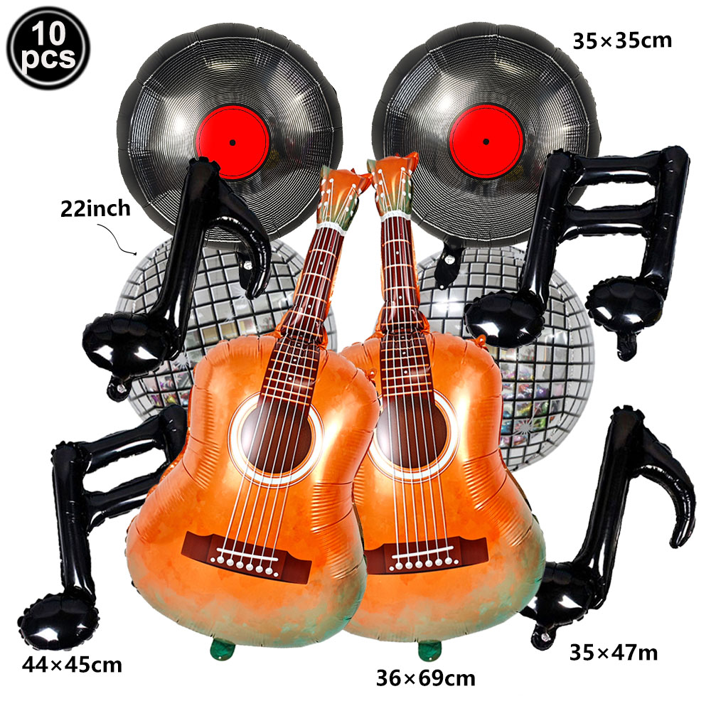 Music Themed Party Balloon Set - đánh giá và giá Audio Music Notes