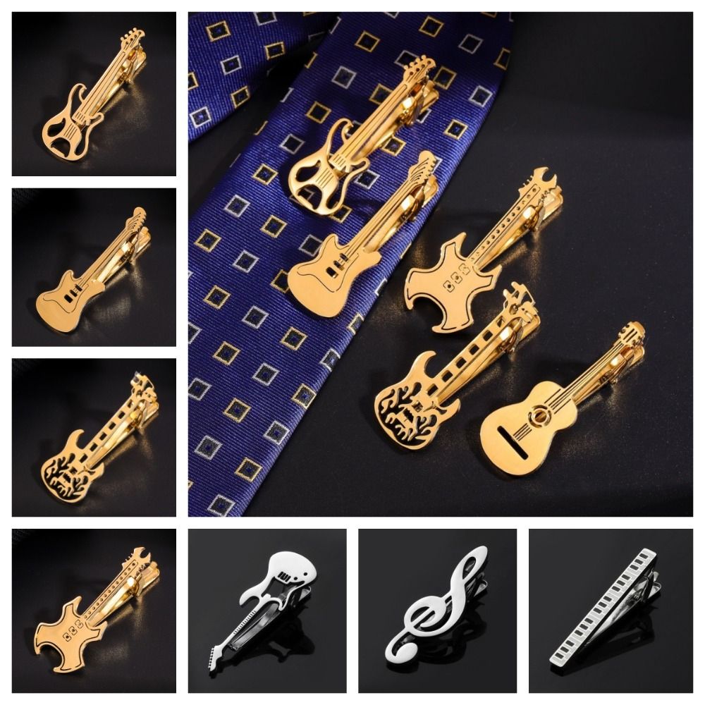Fashion Treble Clef Guitar Tie - đánh giá và giá Audio Music Notes