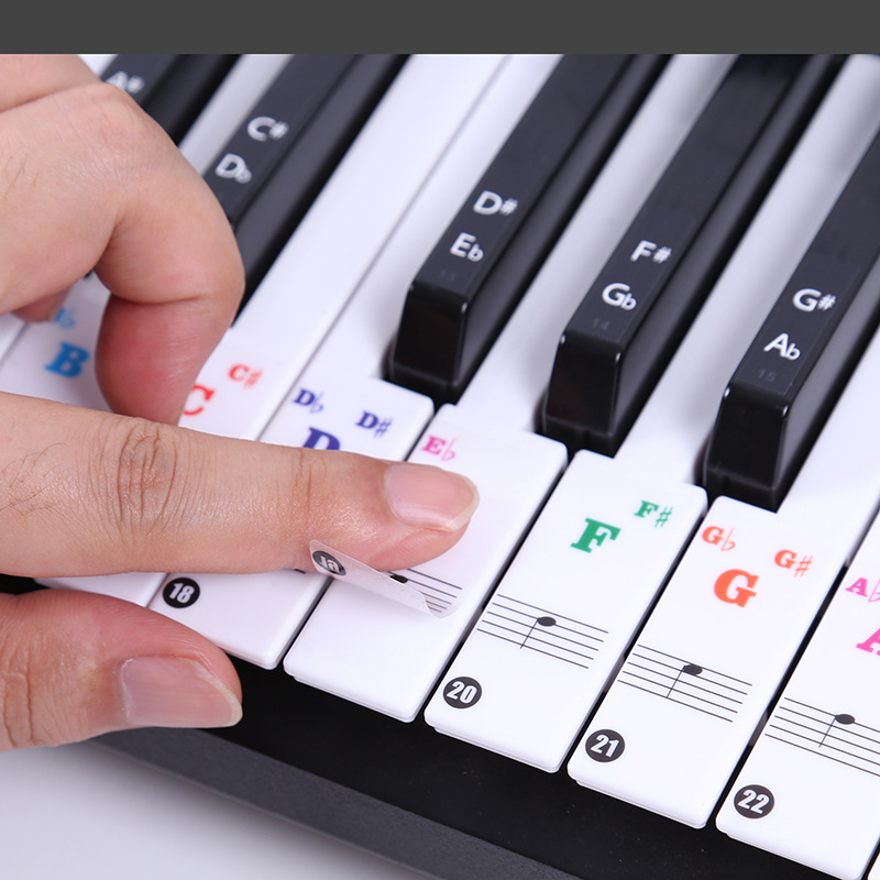 Transparent Piano Keyboard Sti - đánh giá và giá Audio Music Notes