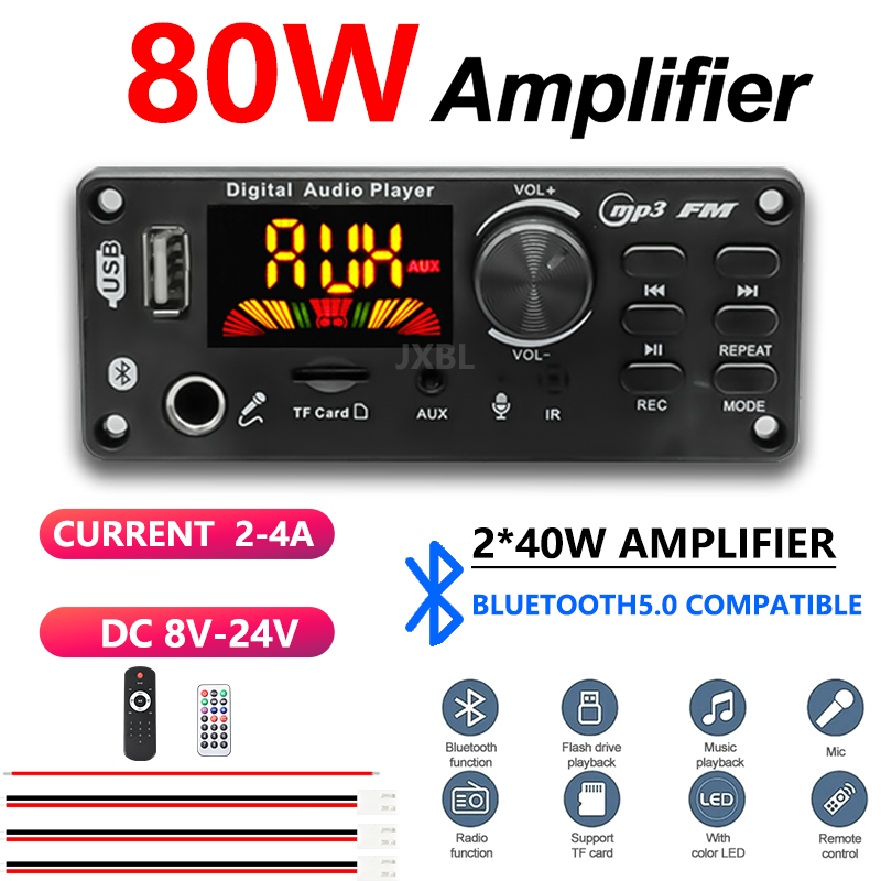 80W Bluetooth 5.0 MP3 Decoder  - đánh giá và giá Audio Music App
