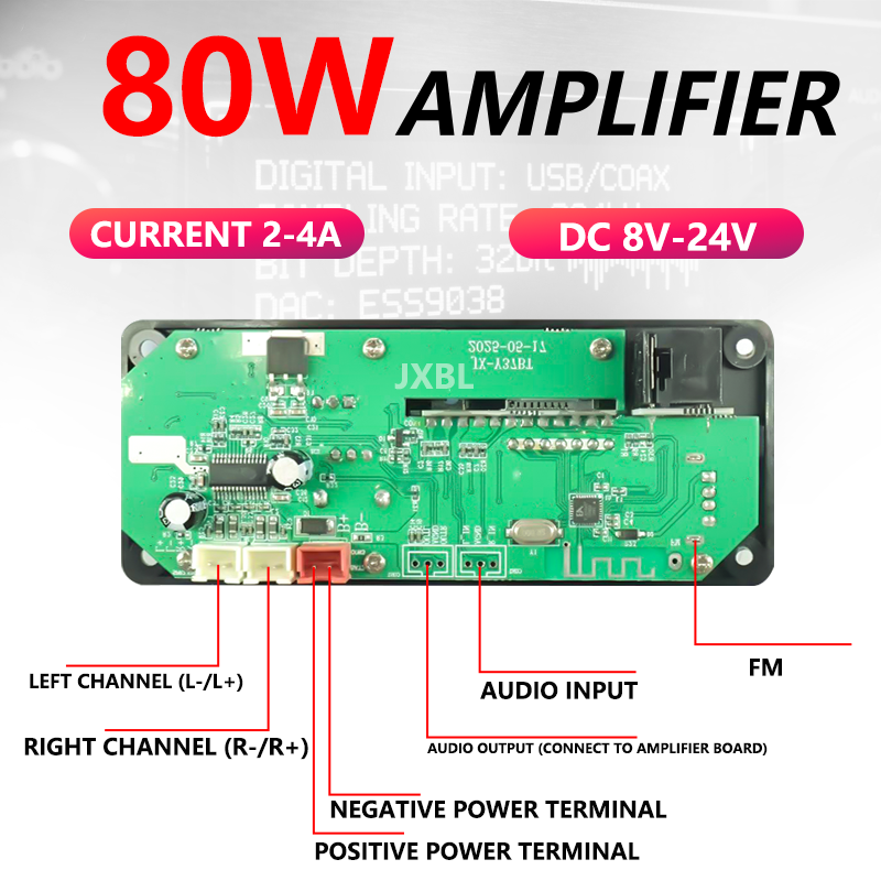 80W Bluetooth 5.0 MP3 Decoder  - đánh giá và giá Audio Music App
