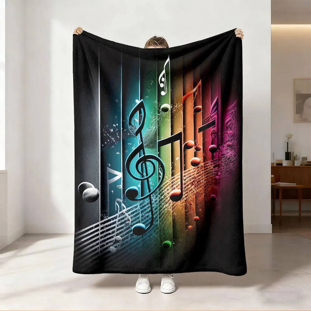 Throw Blanket Vibrant Neon Rai - đánh giá và giá Audio Music Notes