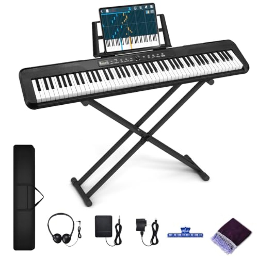 88 Key Piano Keyboard for Begi - đánh giá và giá Piano Sustain Pedal