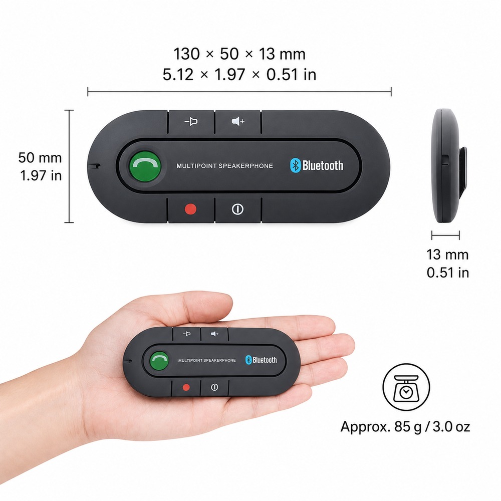Bluetooth 4.1 Car Speakerphone - đánh giá và giá Audio Without Music