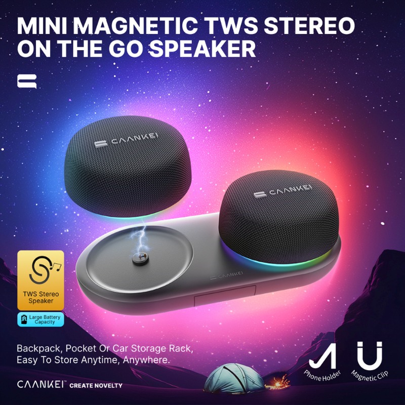 Magnetic Bluetooth Speaker wit - đánh giá và giá Audio Music Spotify