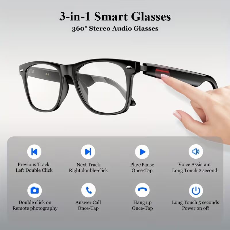 KOIPSSE Smart Glasses for Adul - đánh giá và giá Audio Music Technology