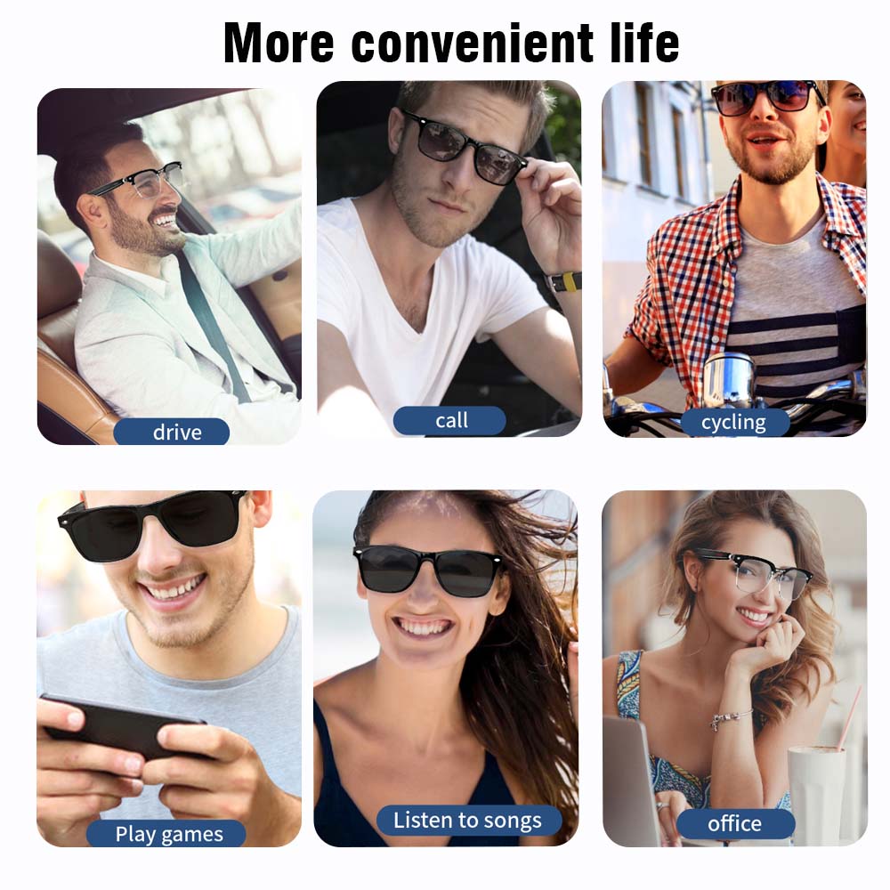 SENBONO E13 Smart Glasses:Blue - đánh giá và giá Audio Music Bluetooth