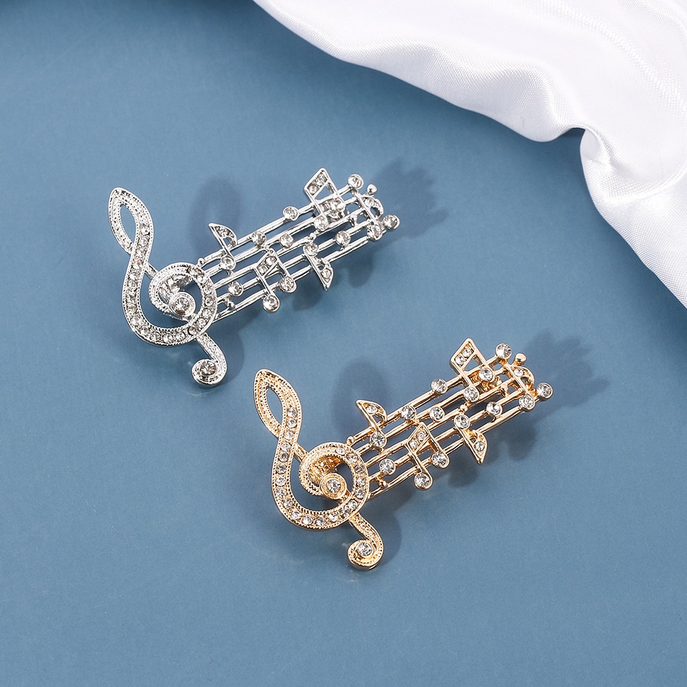 Exquisite Rhinestone Music Not - đánh giá và giá Audio Music Notes